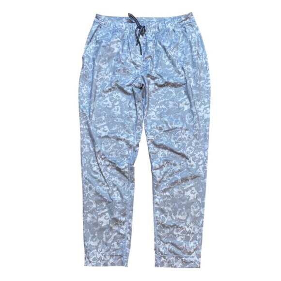 Lululemon Gray Floral‎ Lightweight Joggers With Drawstring Waist Size 6 - Picture 1 of 5